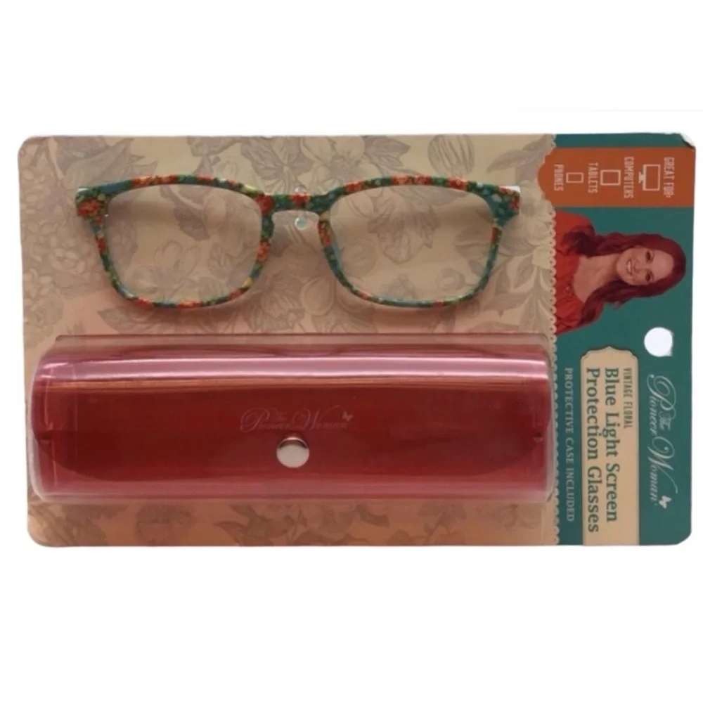 The Pioneer Woman Blue Light Screen Protection Glasses with Case (NWT)